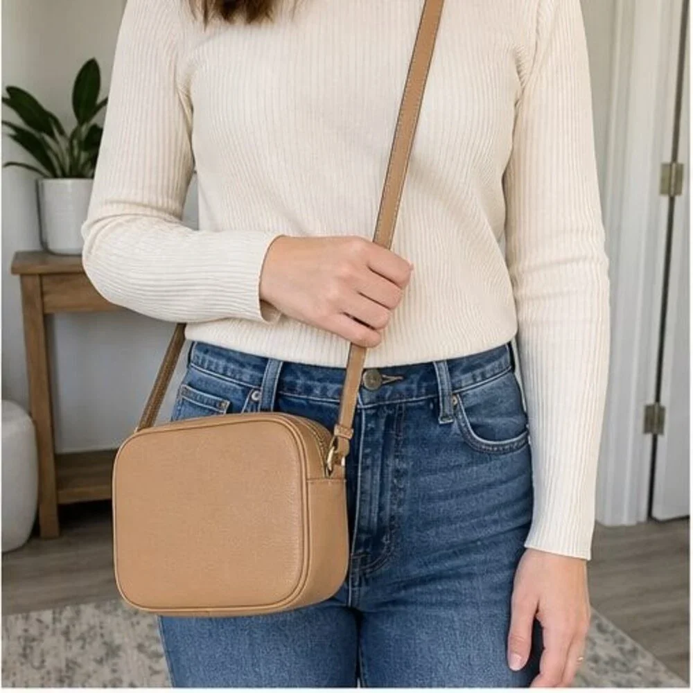 Tan Faux Leather Bag